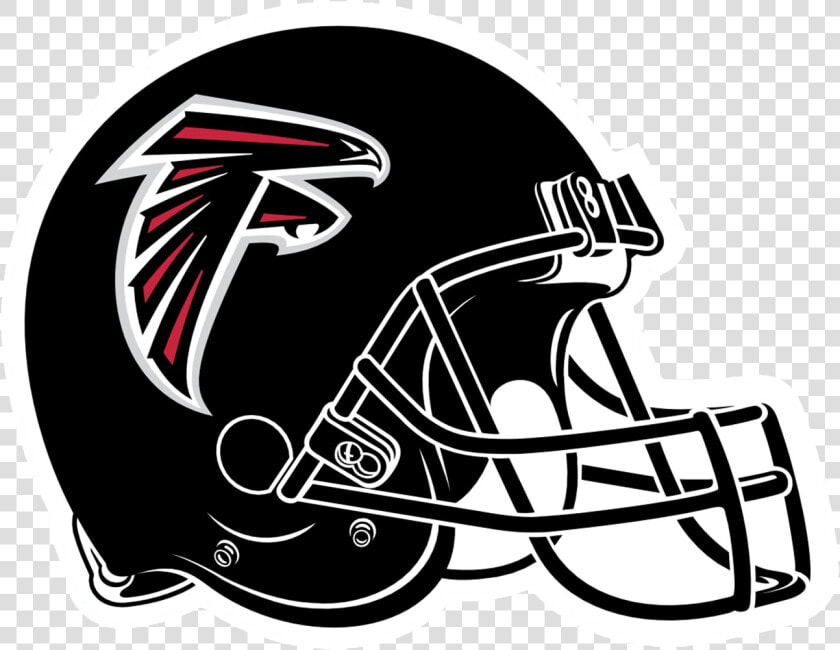 Atlanta Falcons Black Helmet Sticker   Falcon Football  HD Png DownloadTransparent PNG