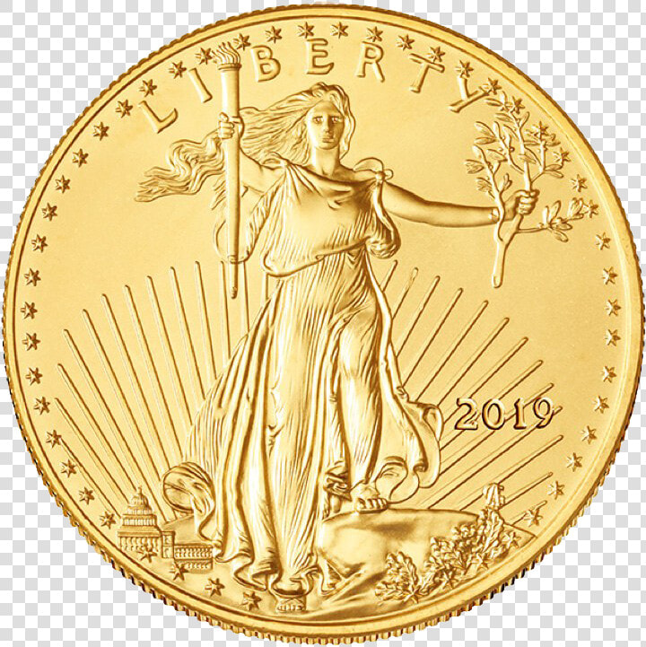 Gold Coin Png Images   2019 Gold American Eagle  Transparent PngTransparent PNG