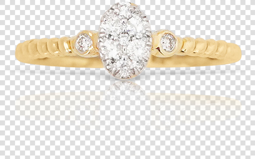 14k Yellow Gold Ladies Diamond Ring   Pre engagement Ring  HD Png DownloadTransparent PNG