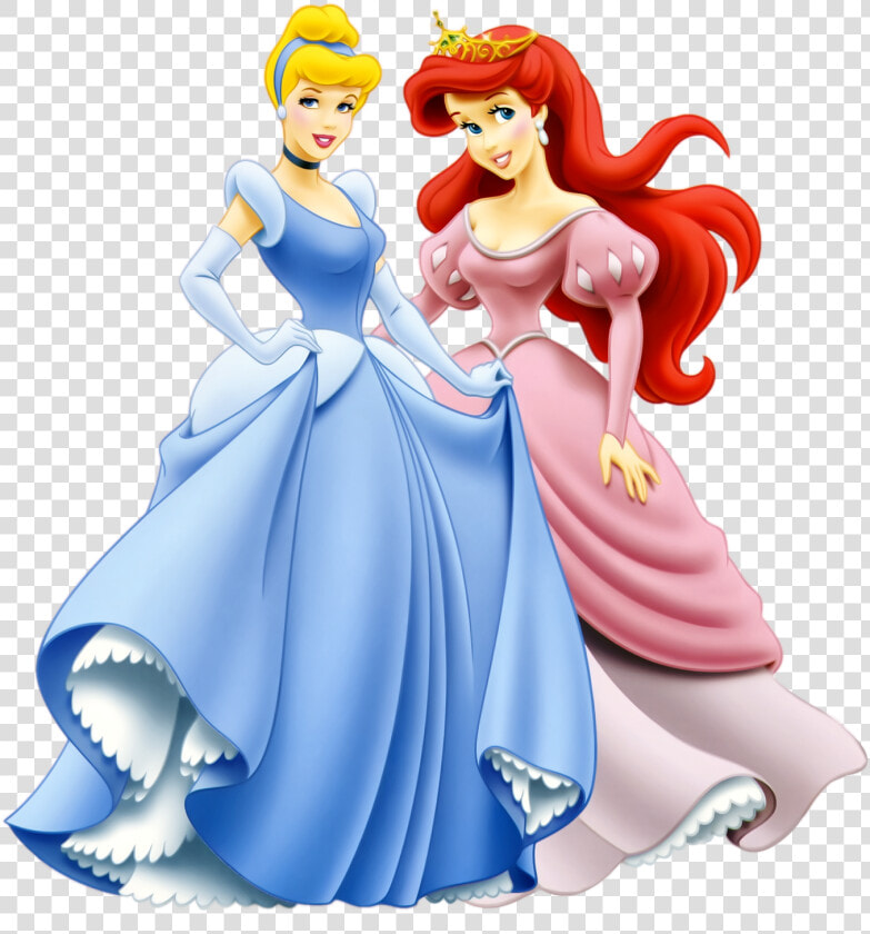 Princess Ariel And Cinderella Clipart   Disney Princess Ariel And Cinderella  HD Png DownloadTransparent PNG