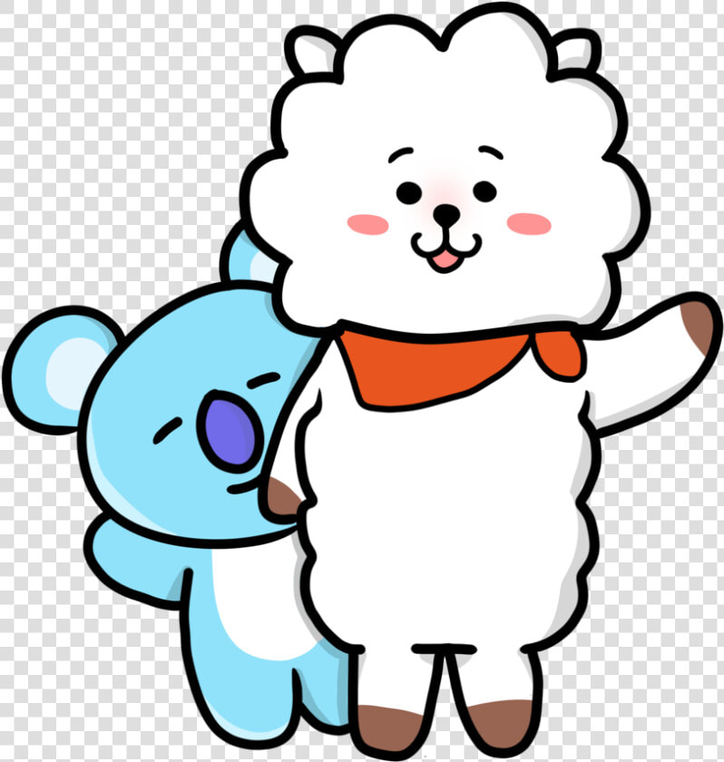 Overlay Kawaii Png Edit Editing Sticker   Bt21 Koya And Rj  Transparent PngTransparent PNG