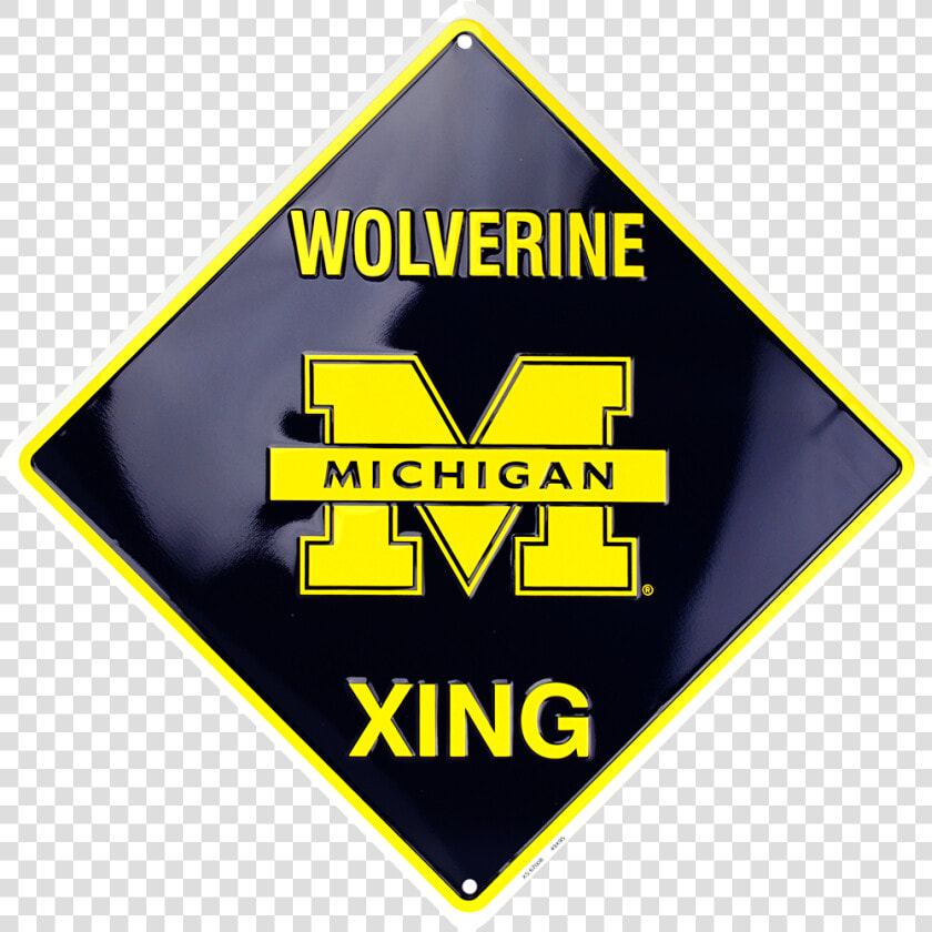 Michigan Wolverine Xing   Sign  HD Png DownloadTransparent PNG