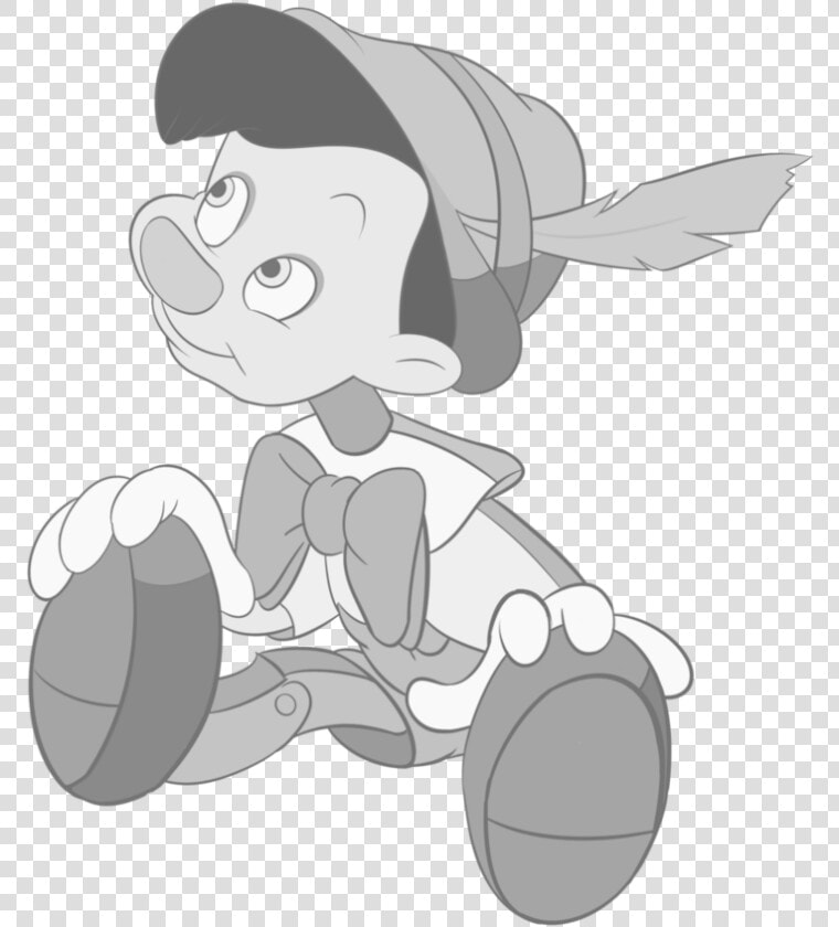 Transparent Pinocchio Nose Png   Pinocchio Black And White  Png DownloadTransparent PNG