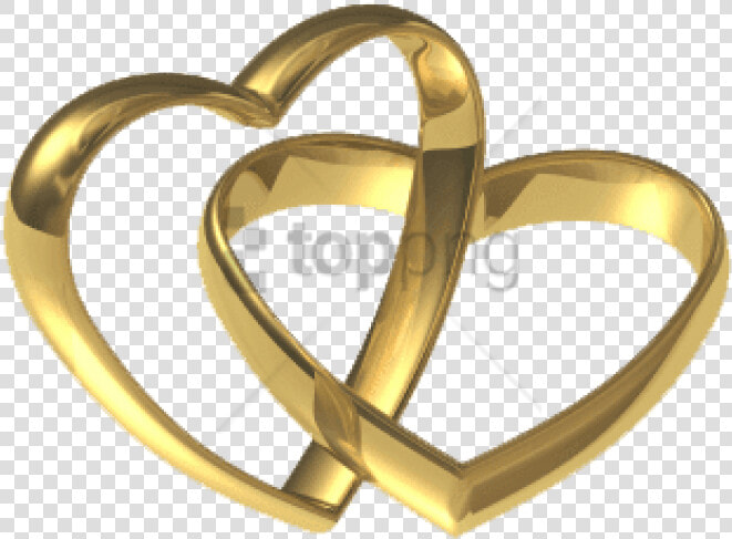 Free Png Download Gold Wedding Hearts Png Images Background   Heart Wedding Ring Png  Transparent PngTransparent PNG