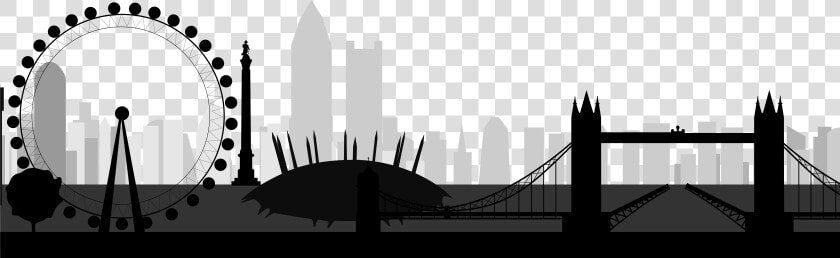 Transparent Paris Clipart Black And White   London Skyline Silhouette Png  Png DownloadTransparent PNG