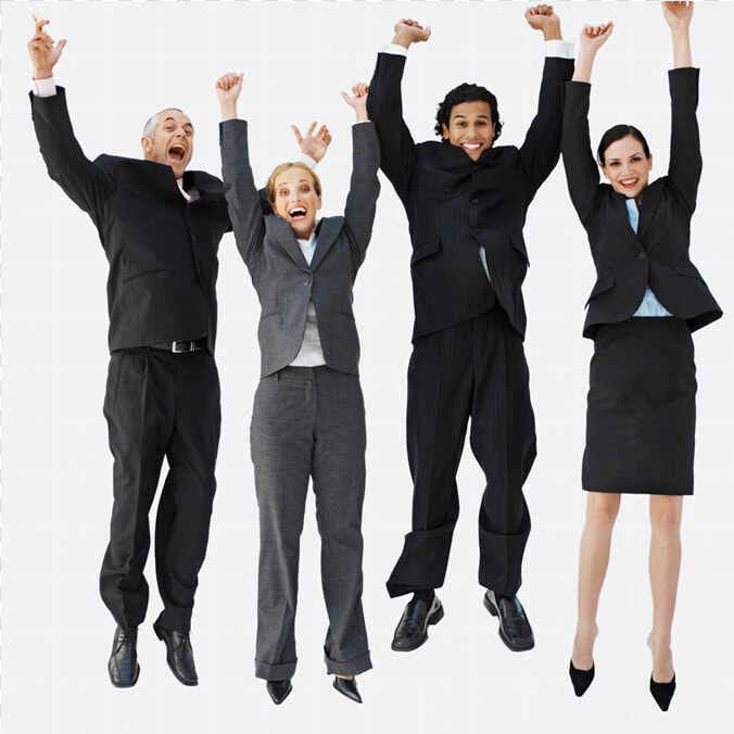 Team Success Png   Happy People In Suits  Transparent PngTransparent PNG