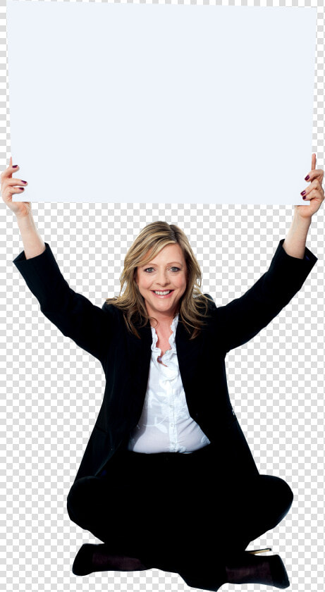 Women Holding Banner Free Commercial Use Png Images   Happy Sitting Girl Png  Transparent PngTransparent PNG