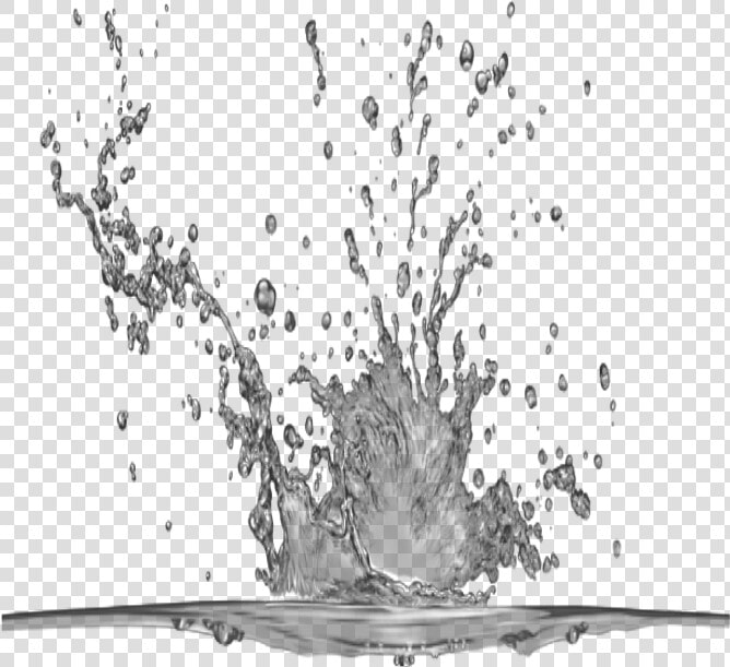  water  splash  drops  waterdrops   Monochrome  HD Png DownloadTransparent PNG