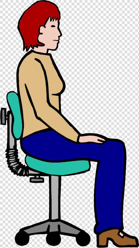 Sit Up Straight Clip Art   Cartoon Sitting Up Straight  HD Png DownloadTransparent PNG