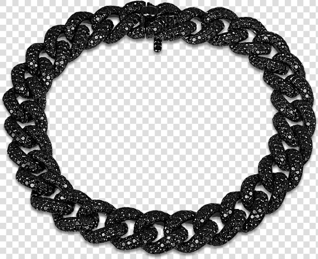 Black Diamond Cuban Link Bracelet  HD Png DownloadTransparent PNG