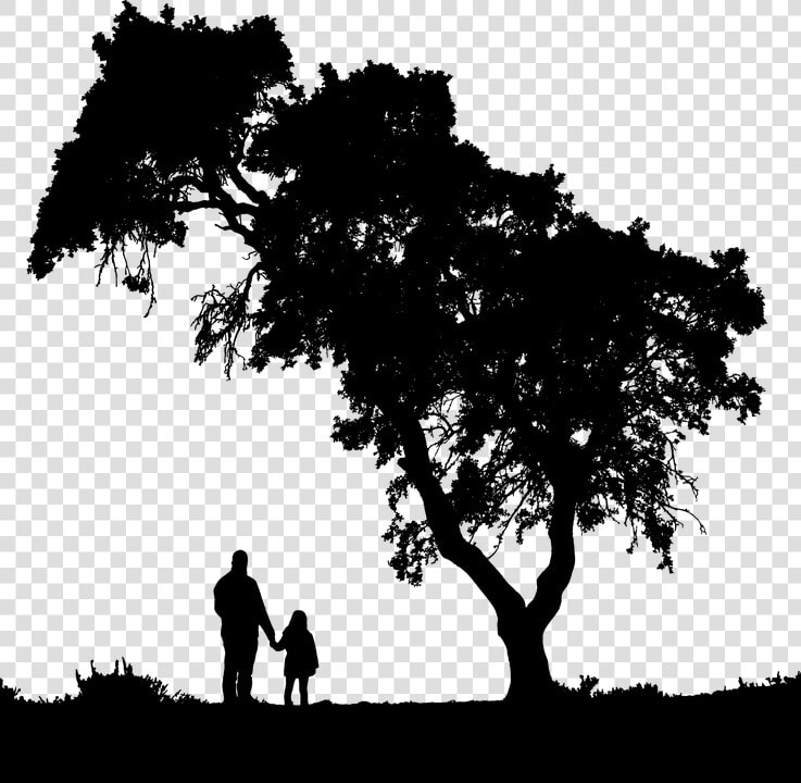 Dad And Daughter Silhouette   Father And Daughter Silhouette Clip Art  HD Png DownloadTransparent PNG