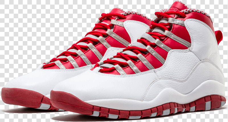 Air Jordan 10 Red Steel   Jordan 10 Retro Red Steel  HD Png DownloadTransparent PNG