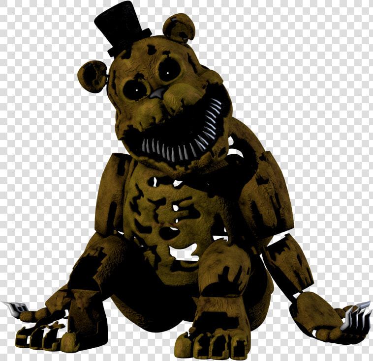 Jpg Transparent Stock Fivenightsatfreddys Artworknightmare   Fnaf Nightmare Golden Freddy  HD Png DownloadTransparent PNG