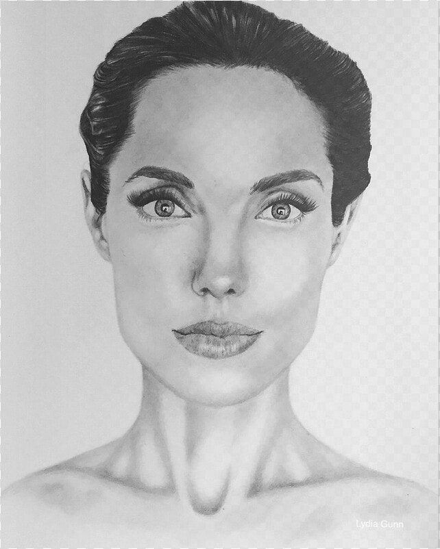 Transparent Angelina Jolie Png   Sketch  Png DownloadTransparent PNG