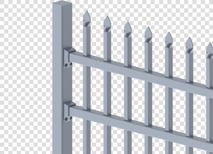 Aluminium Security Fencing   Picket Fence  HD Png DownloadTransparent PNG