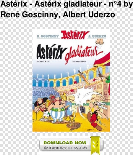 Asterix Gladiateur Couverture  HD Png DownloadTransparent PNG