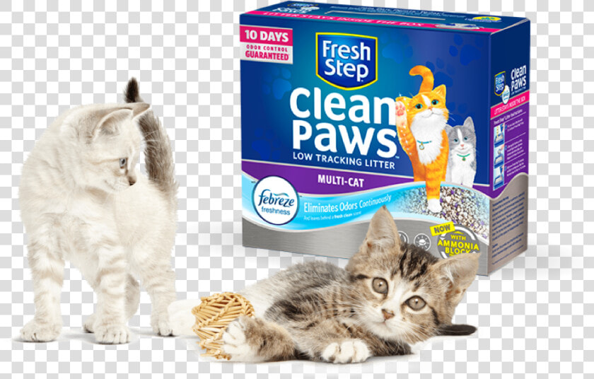 Free Litter Cats   Fresh Step Clean Paws Cat Litter  HD Png DownloadTransparent PNG