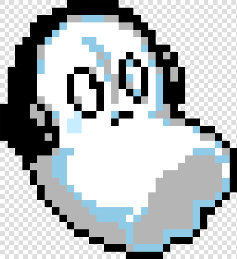 Napstablook Pixel Art Png  Transparent PngTransparent PNG