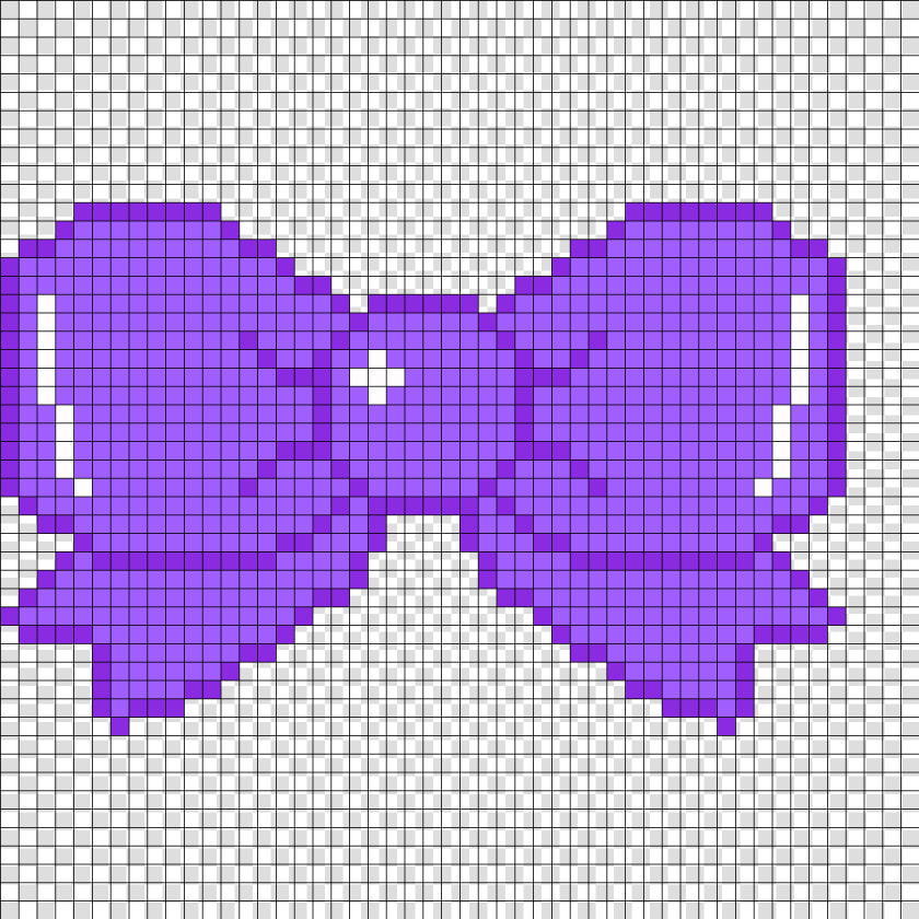 Big Cute Purple Perler Bow Perler Bead Pattern   Bead   Cross Stitch Easy Birds  HD Png DownloadTransparent PNG