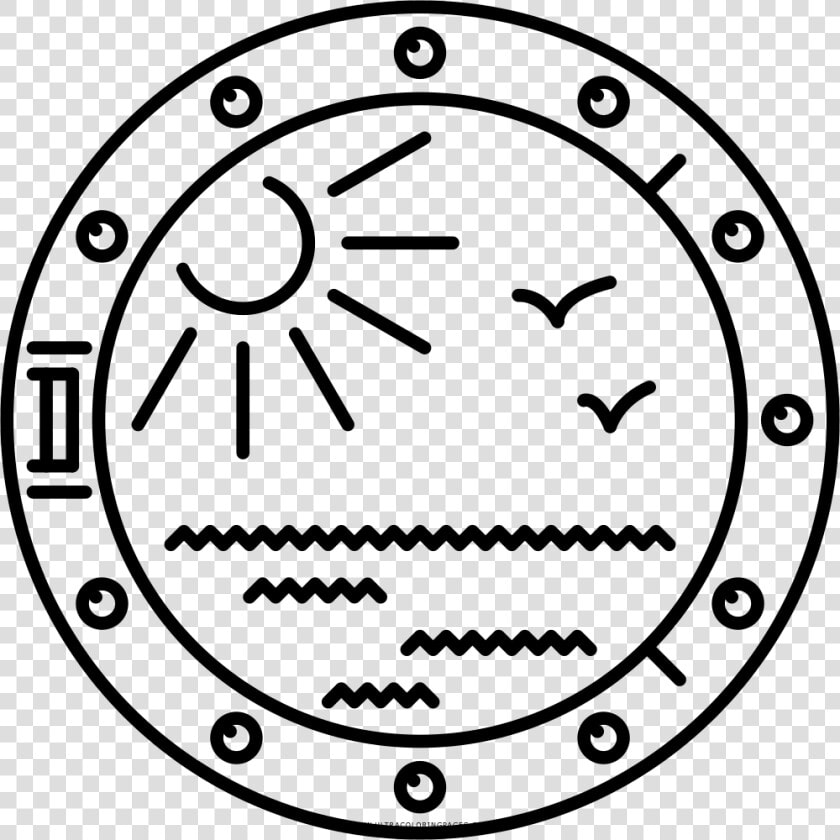 Porthole Coloring Page   Circle  HD Png DownloadTransparent PNG