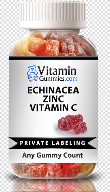 Private Label Echinacea  Zinc  Vitamin C Gummy Supplement   Cbd Gummies White Label  HD Png DownloadTransparent PNG