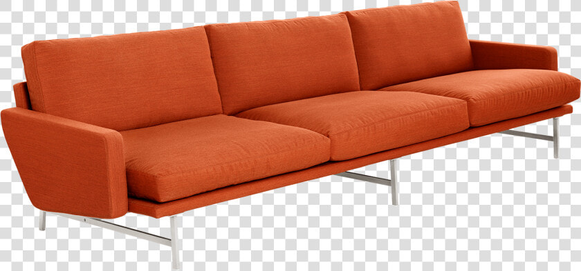 Fritz Hansen Fh Lissoni Sofa Pl113 Orange   Couch  HD Png DownloadTransparent PNG