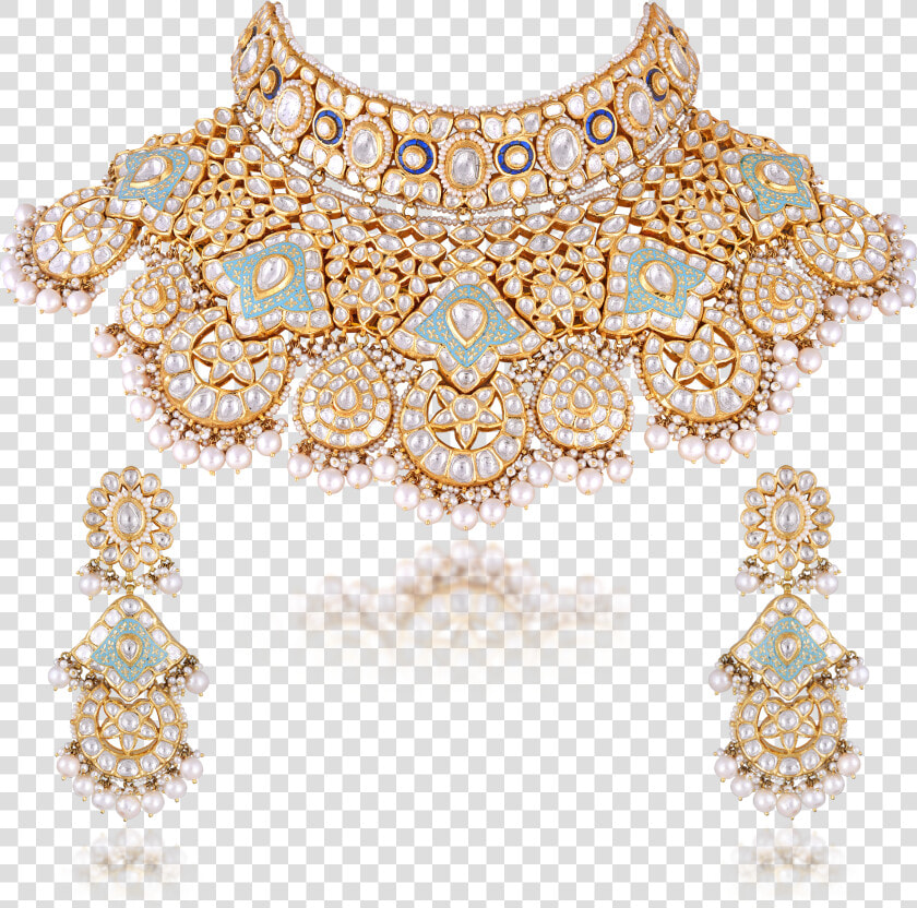 Mihrab Collection Polki Collection   Necklace  HD Png DownloadTransparent PNG