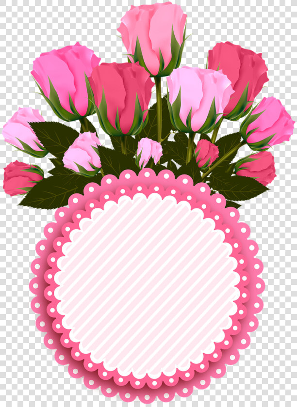 Flowers  Roses  Pink  Bouquet  Heart  Icon   Transparent Background Icon Pink Rose  HD Png DownloadTransparent PNG