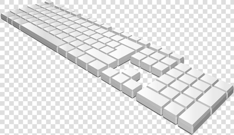 Keyboard Perspective   Keyboard Clipart 3d  HD Png DownloadTransparent PNG