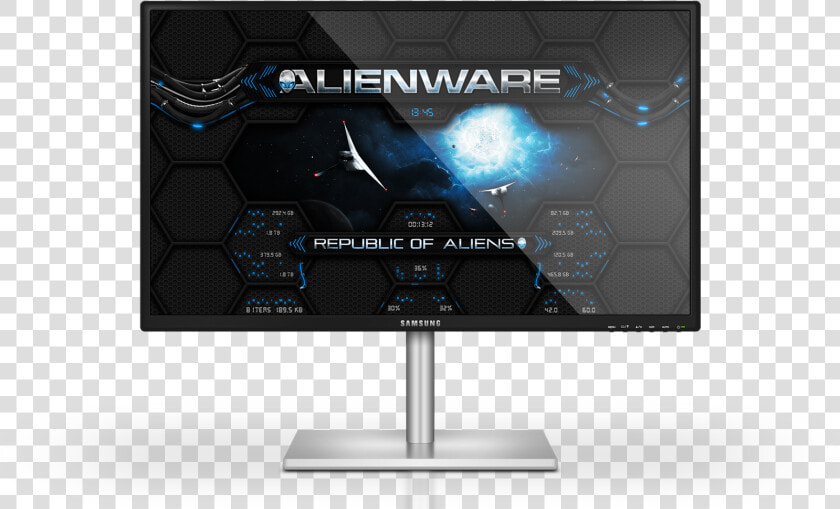 Alienware Wormhole Blue   Rainmeter  HD Png DownloadTransparent PNG