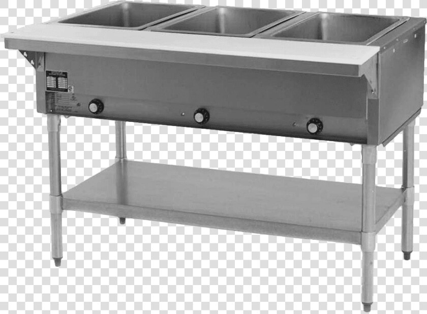 Eagle Dht3 120 1x Hot Food Table   Stainless Steel Table With 2 Shelves  HD Png DownloadTransparent PNG