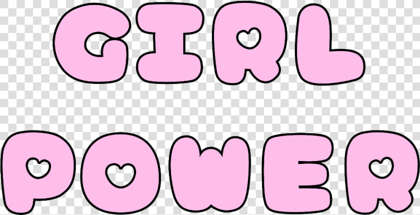  girl  power  text  girlpower  pink  heart  aesthetic  HD Png DownloadTransparent PNG