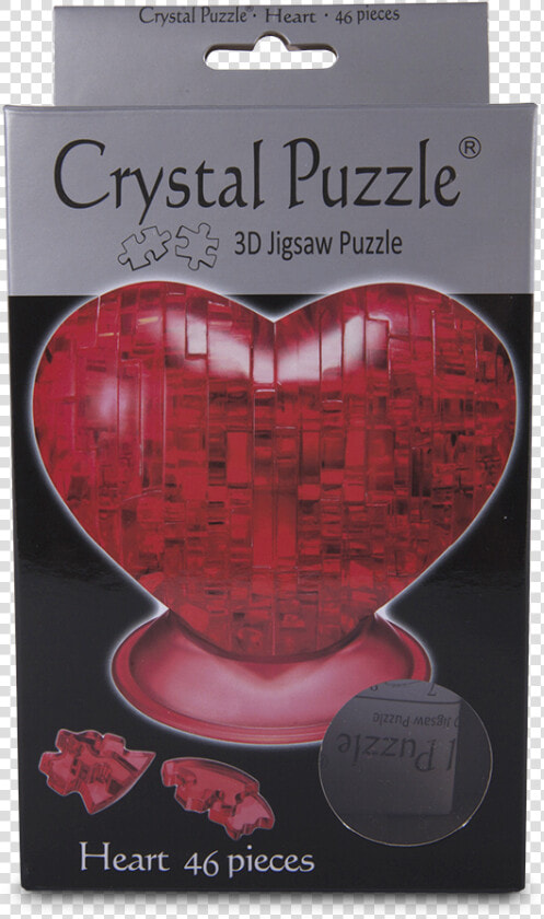 Red Heart 3d Crystal Jigsaw Puzzle 46 Pieces Fun Activity   Jigsaw Puzzle  HD Png DownloadTransparent PNG