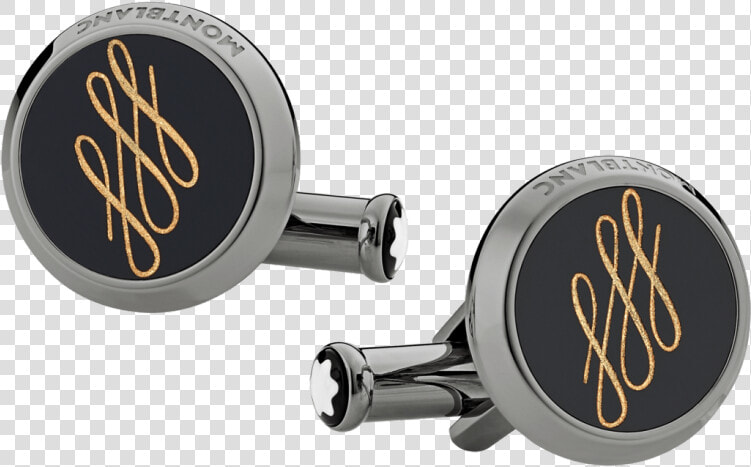 Montblanc Calligraphy Pattern Cufflinks   Cufflinks Calligraphy Mont Montblanc  HD Png DownloadTransparent PNG