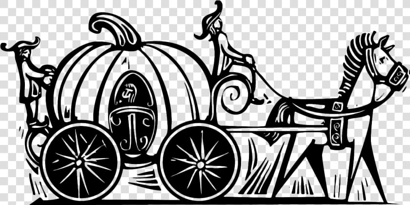 Pumpkin Carriage Black And White Clipart Picture Free   Cinderella Themed Birthday Invitation Cards  HD Png DownloadTransparent PNG