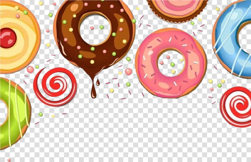 Doughnut Chocolate Dessert Cake   Donut Birthday Invitation Template  HD Png DownloadTransparent PNG