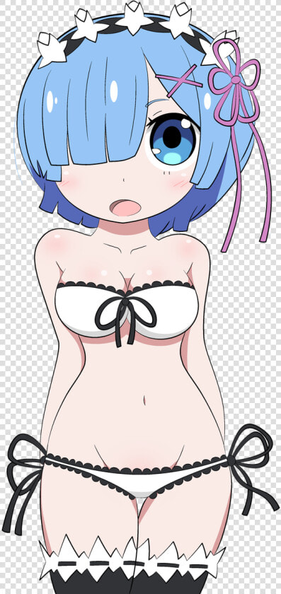 Cute Rem   Re Zero Rem Transparent Bikini  HD Png DownloadTransparent PNG