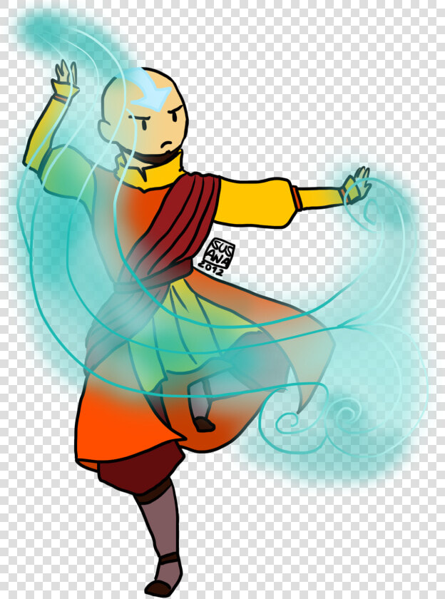 Fire Aang Avatar Water Earth Atla Nick Air Legend Of   Avatar Aang Roku Kyoshi  HD Png DownloadTransparent PNG