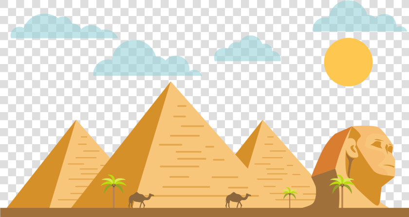 Natural   Pyramids Of Giza Cartoon  HD Png DownloadTransparent PNG