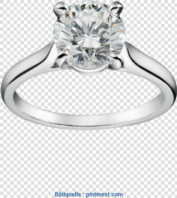 Beste Cartier Ring Mit Diamanten Bezel Set Engagement   Cartier Solitaire Engagement Ring  HD Png DownloadTransparent PNG