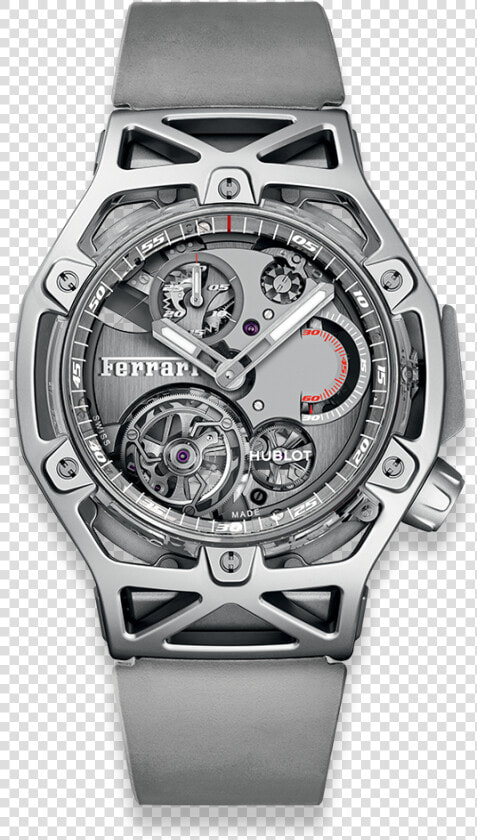 Novelties Techframe Ferrari Tourbillon Chronograph   Hublot Techframe Ferrari Watch  HD Png DownloadTransparent PNG