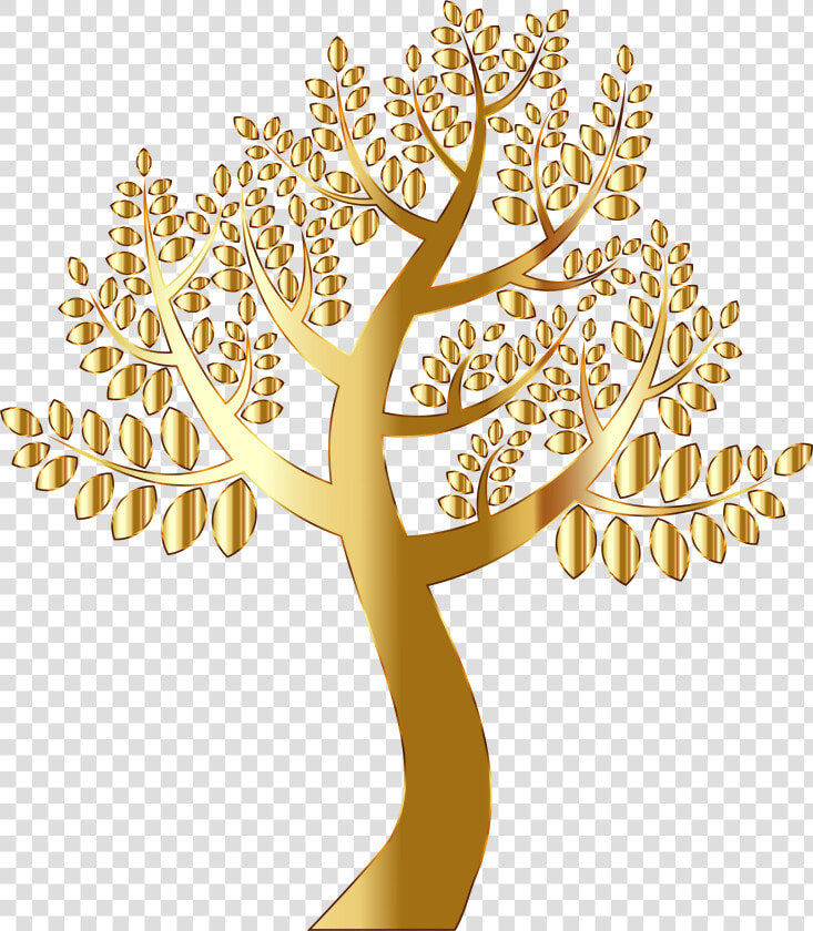 Simple Gold Tree Without Background Clip Arts   Gold Tree With Transparent Background  HD Png DownloadTransparent PNG