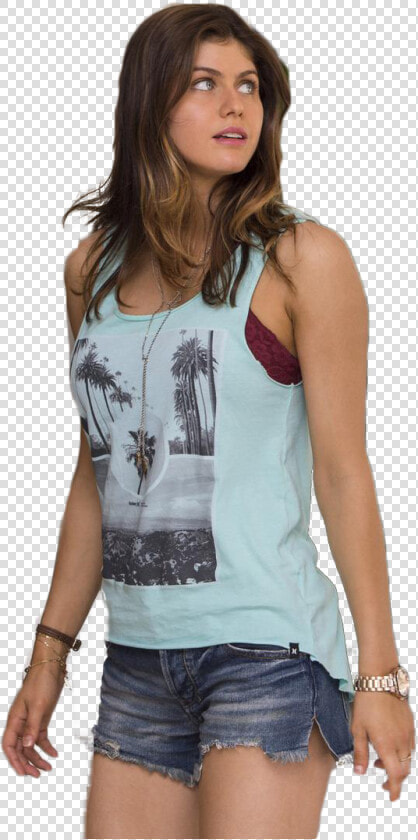 Alexandra Daddario Transparent Image   Alexandra Daddario En T Shirt  HD Png DownloadTransparent PNG