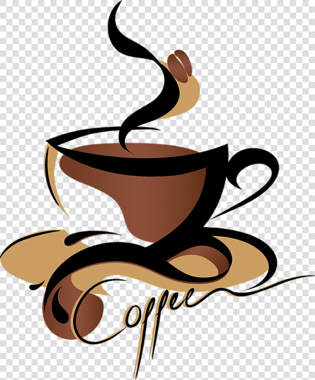 Coffee Cup Coffee Milk Clip Art   Creative Coffee Logo Design  HD Png DownloadTransparent PNG