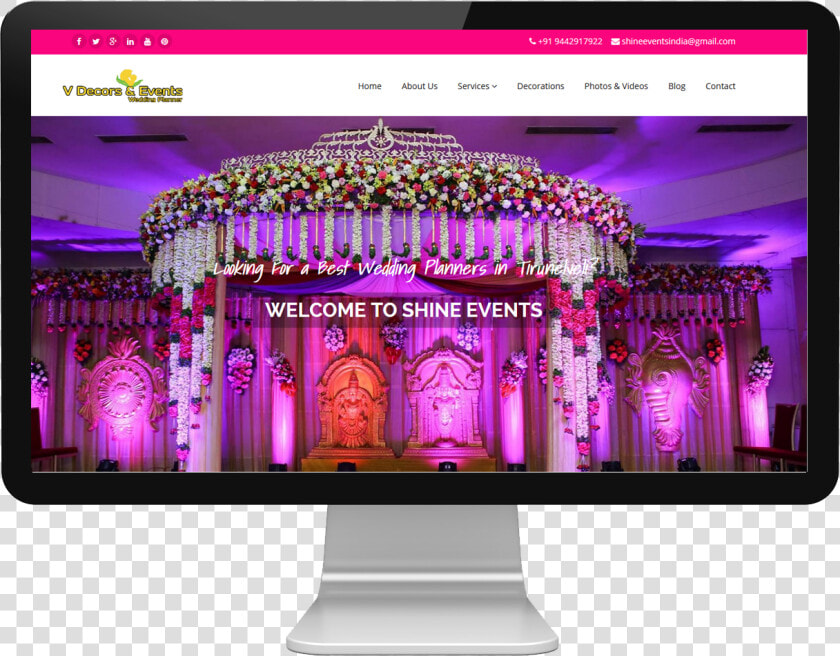 V Decors And Events Wedding Decorators  amp  Planners  HD Png DownloadTransparent PNG