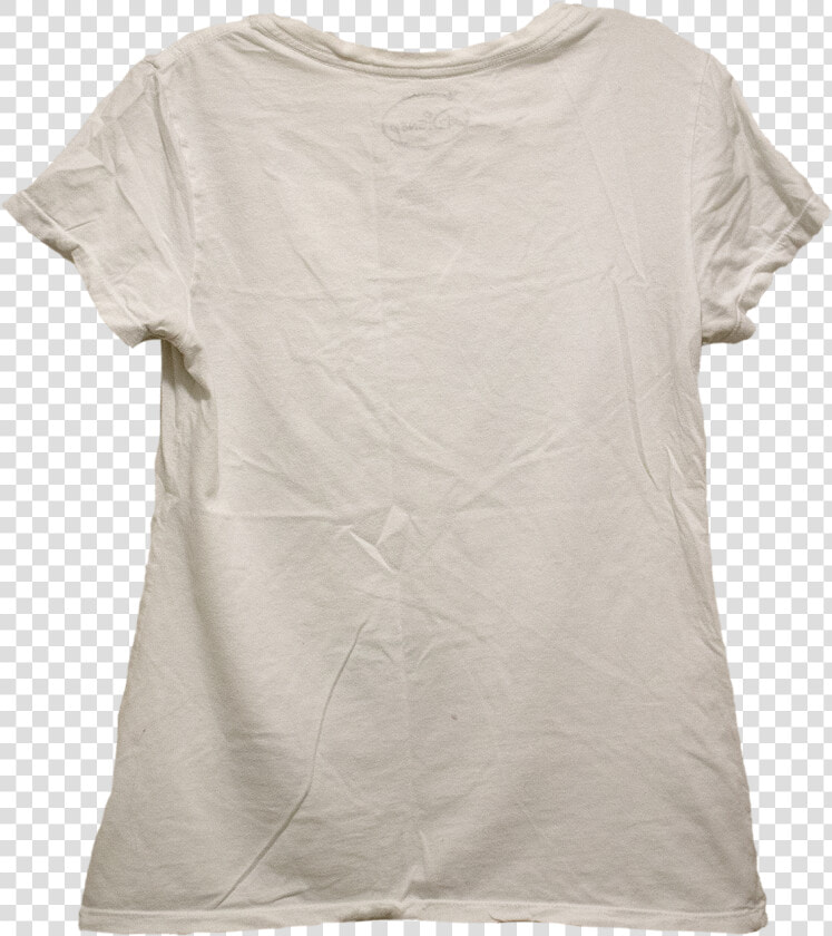 The Back Of A V Neck T Shirt That Is Purly White With   Active Shirt  HD Png DownloadTransparent PNG