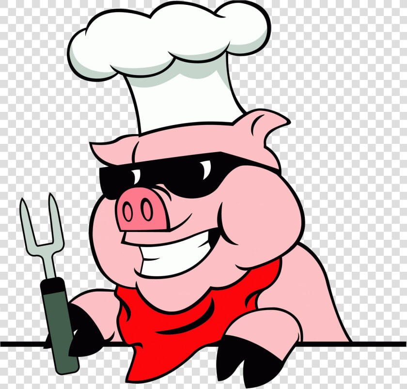 Cartoon Pig Roast Clipart   Pig In Chef Hat  HD Png DownloadTransparent PNG