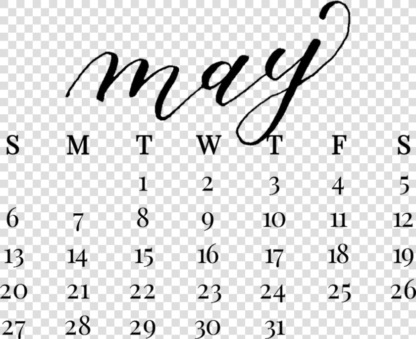 Monthly Calendar Transparent Background  HD Png DownloadTransparent PNG