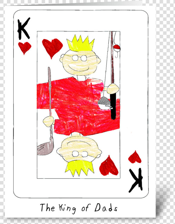 King Of Dads Greeting Card   Illustration  HD Png DownloadTransparent PNG