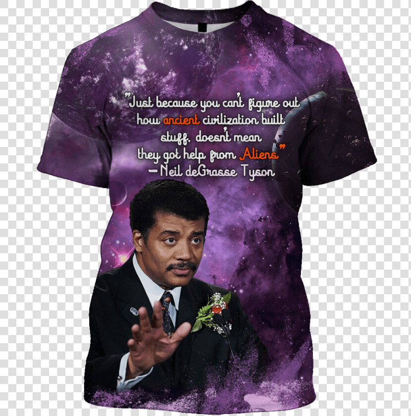 3d Neil Degrasse Tyson Tshirt   Active Shirt  HD Png DownloadTransparent PNG